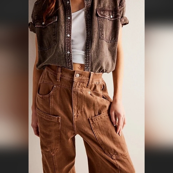 NWT L We The Free New School Relaxed Jeans-MSRP $148 - Picture 2 of 6